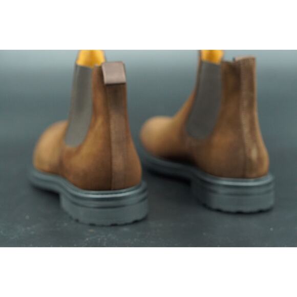 Magnanni Bonn Chelsea Mid Brown Men's Ankle Boot Size 10 New $399 - Picture 3 of 12